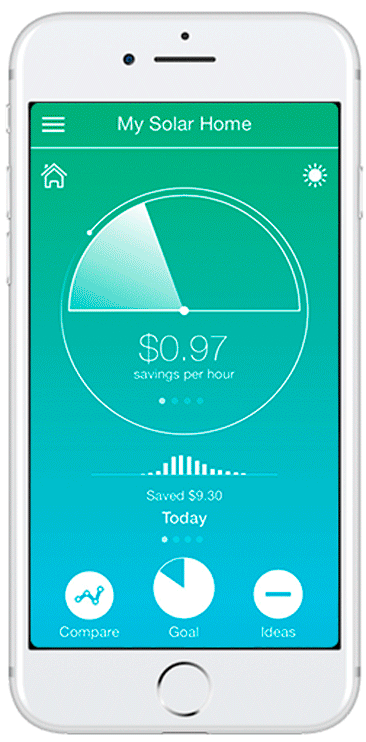 Wattcost App with the option to change energy plan, offset carbon or show energy savings tips.