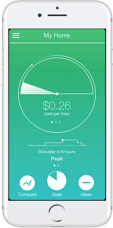 Wattcost app that shows live energy costs tracking and real-time alert: Fridge Door Left Open - Close your fridge to keep your food fresh and save $3.74 today.